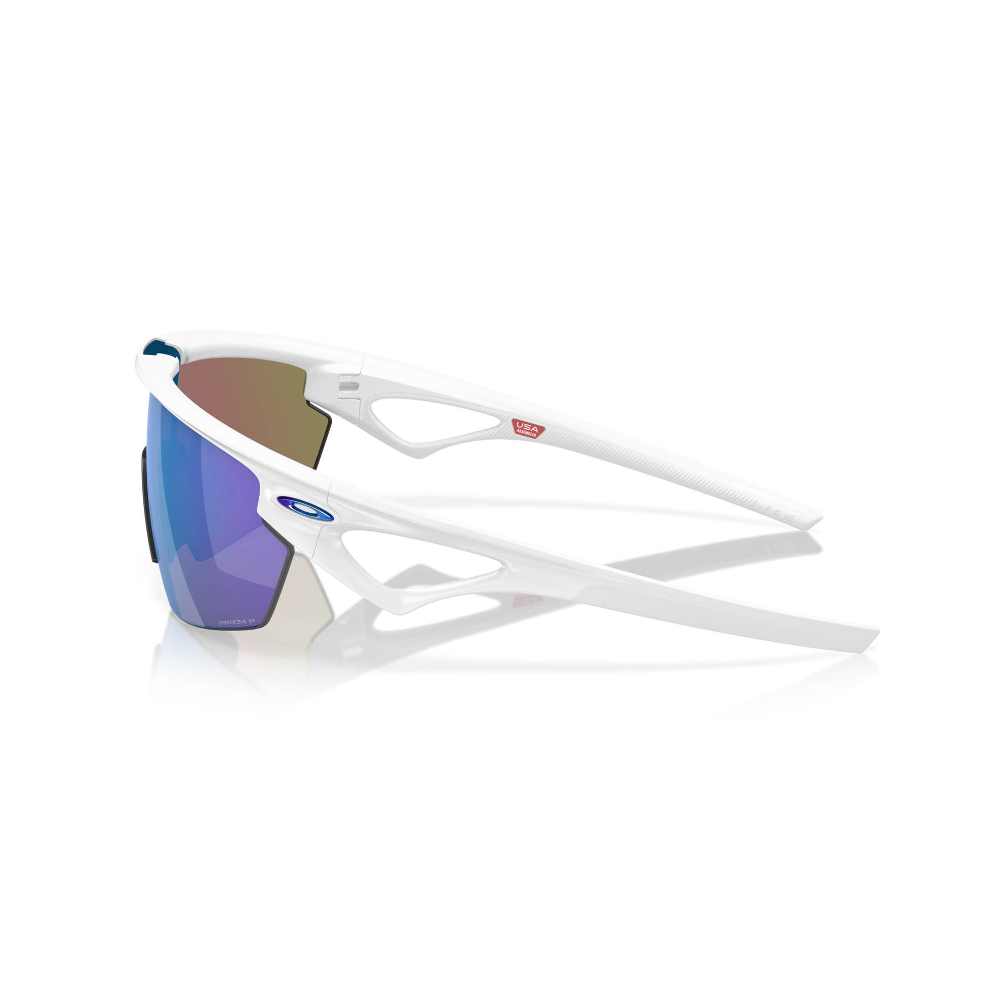 Oakley Sphaera Sunglasses - Velocity 21 Matte White + Prizm Sapphire Polarised
