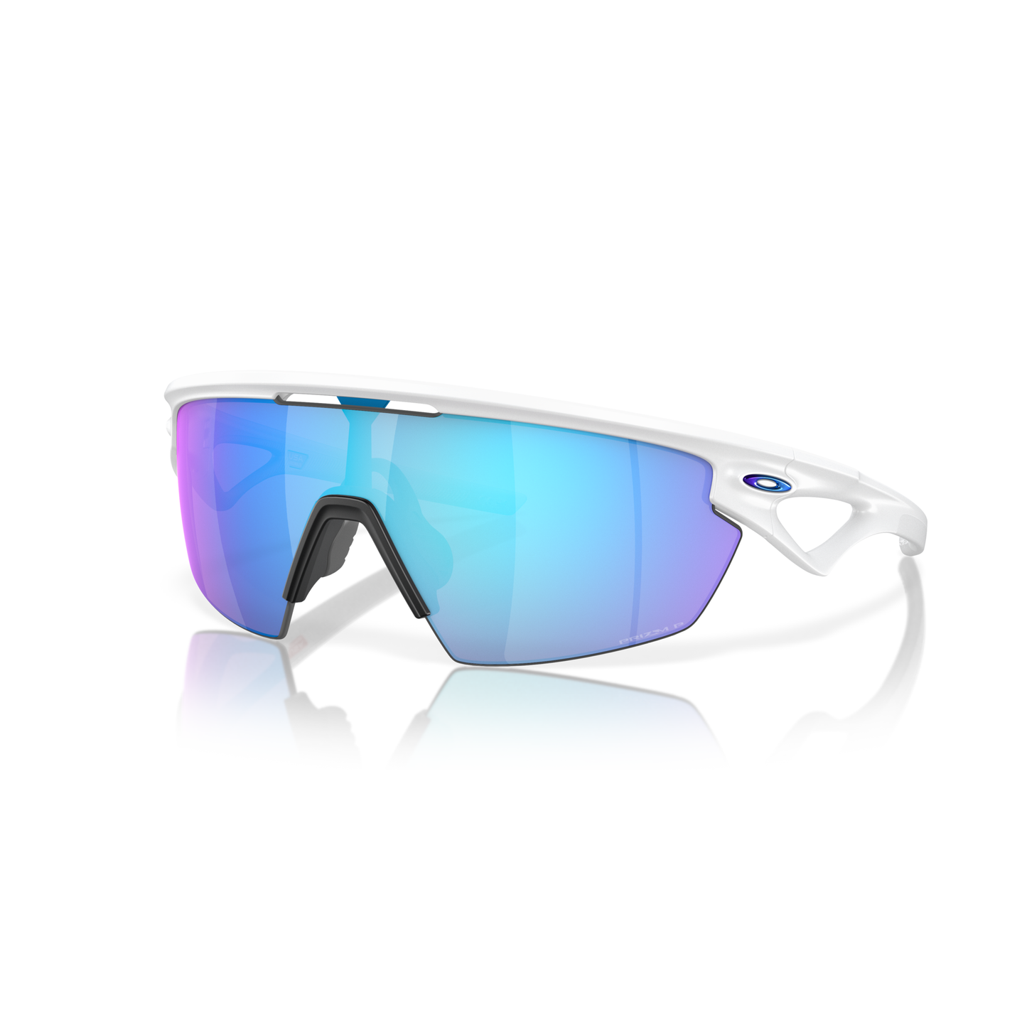 Oakley Sphaera Sunglasses - Velocity 21 Matte White + Prizm Sapphire Polarised