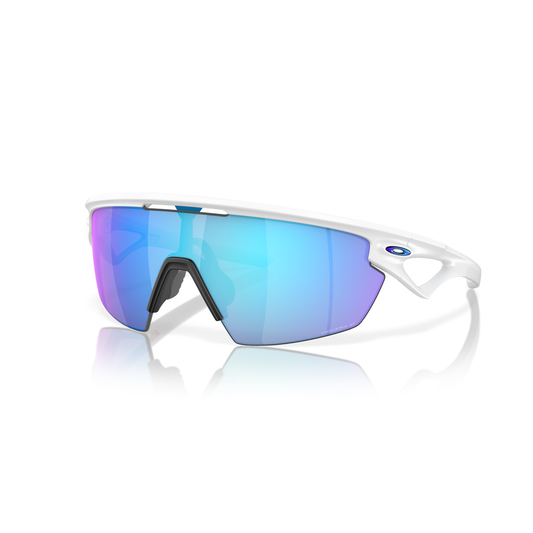 Oakley Sphaera Sunglasses - Velocity 21 Matte White + Prizm Sapphire Polarised