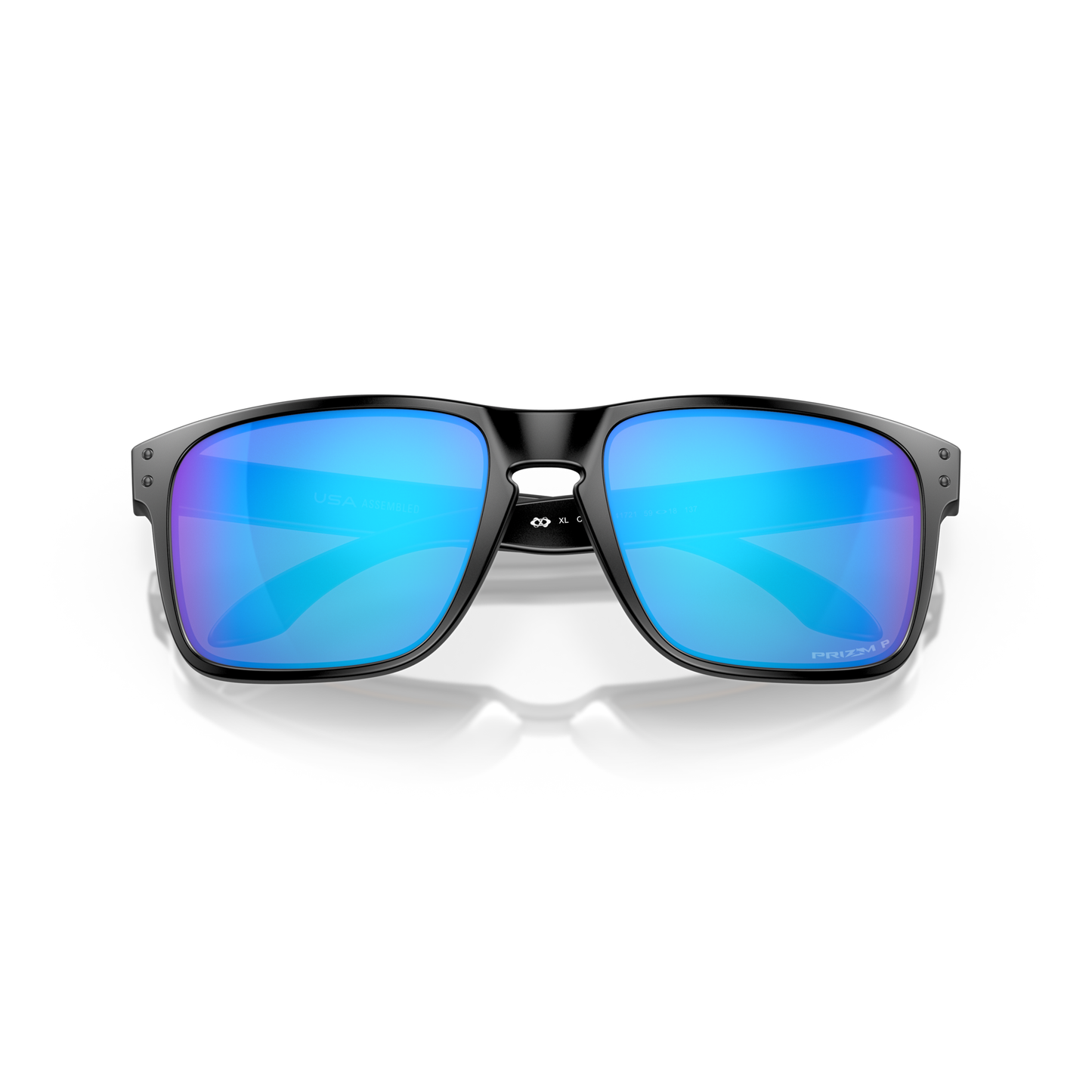 Oakley Holbrook XL Sunglasses - Velocity 21 Matte Black + Prizm Sapphire Polarised