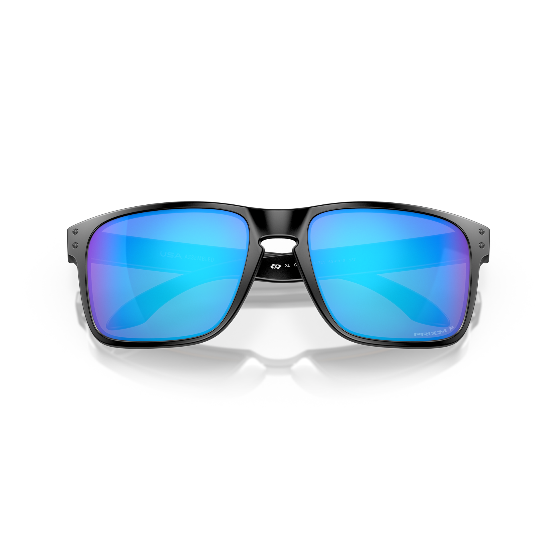 Oakley Holbrook XL Sunglasses - Velocity 21 Matte Black + Prizm Sapphire Polarised