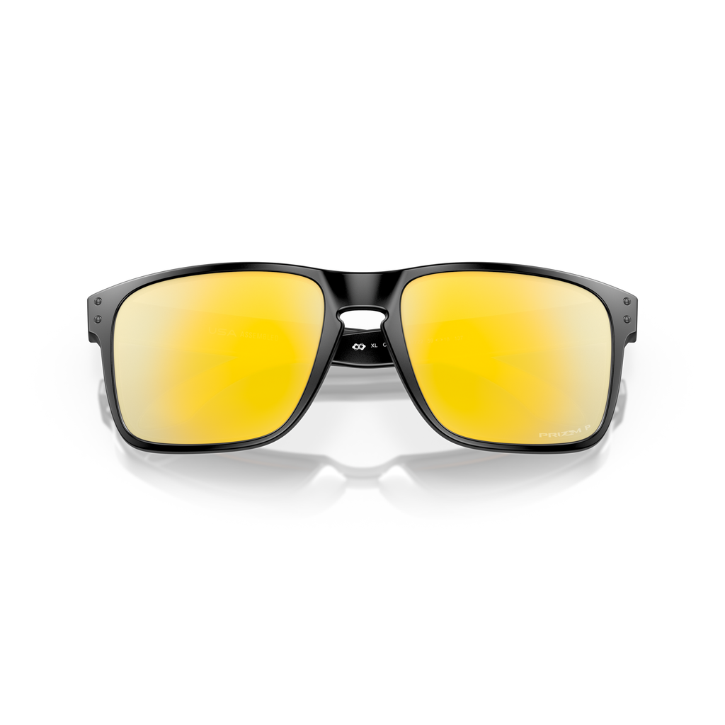 Oakley Holbrook XL Sunglasses - Velocity 21 Matte Black + Prizm 24K Polarised