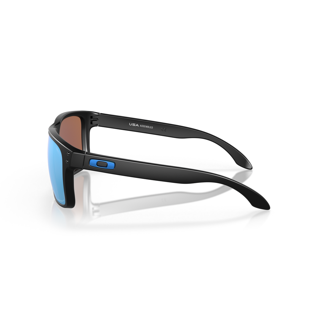 Oakley Holbrook XL Sunglasses - Velocity 21 Matte Black + Prizm Deep Water Polarised