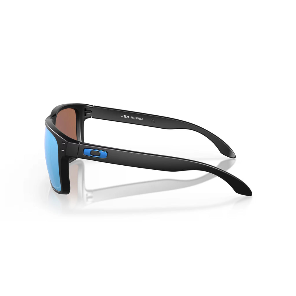 Oakley Holbrook XL Sunglasses - Velocity 21 Matte Black + Prizm Deep Water Polarised
