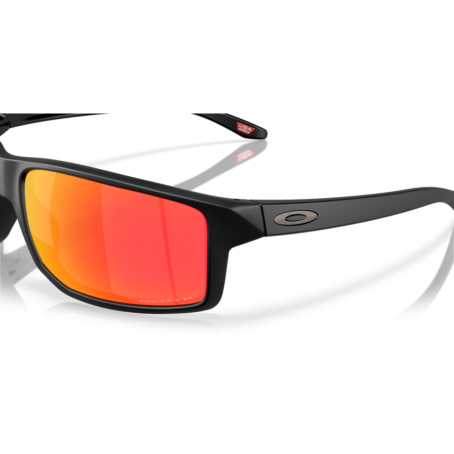 Oakley Gibston XL Sunglasses - Velocity 21 Matte Black + Prizm Ruby Polarised