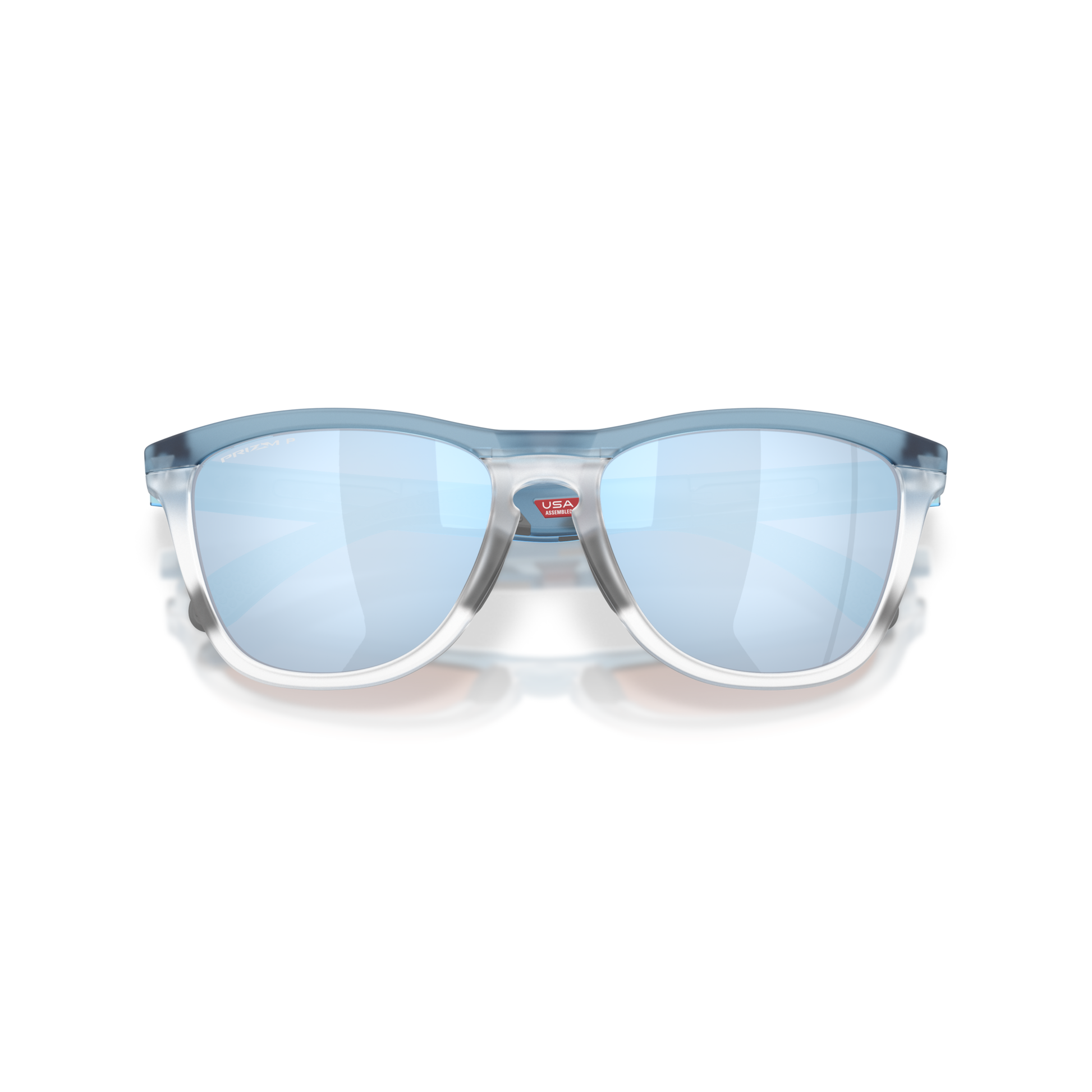 Oakley Frogskins Range XL Sunglasses - Translucent Stonewash/Clear + Prizm Deep Water Polarised