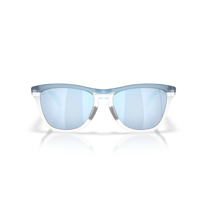 Oakley Frogskins Range XL Sunglasses - Translucent Stonewash/Clear + Prizm Deep Water Polarised