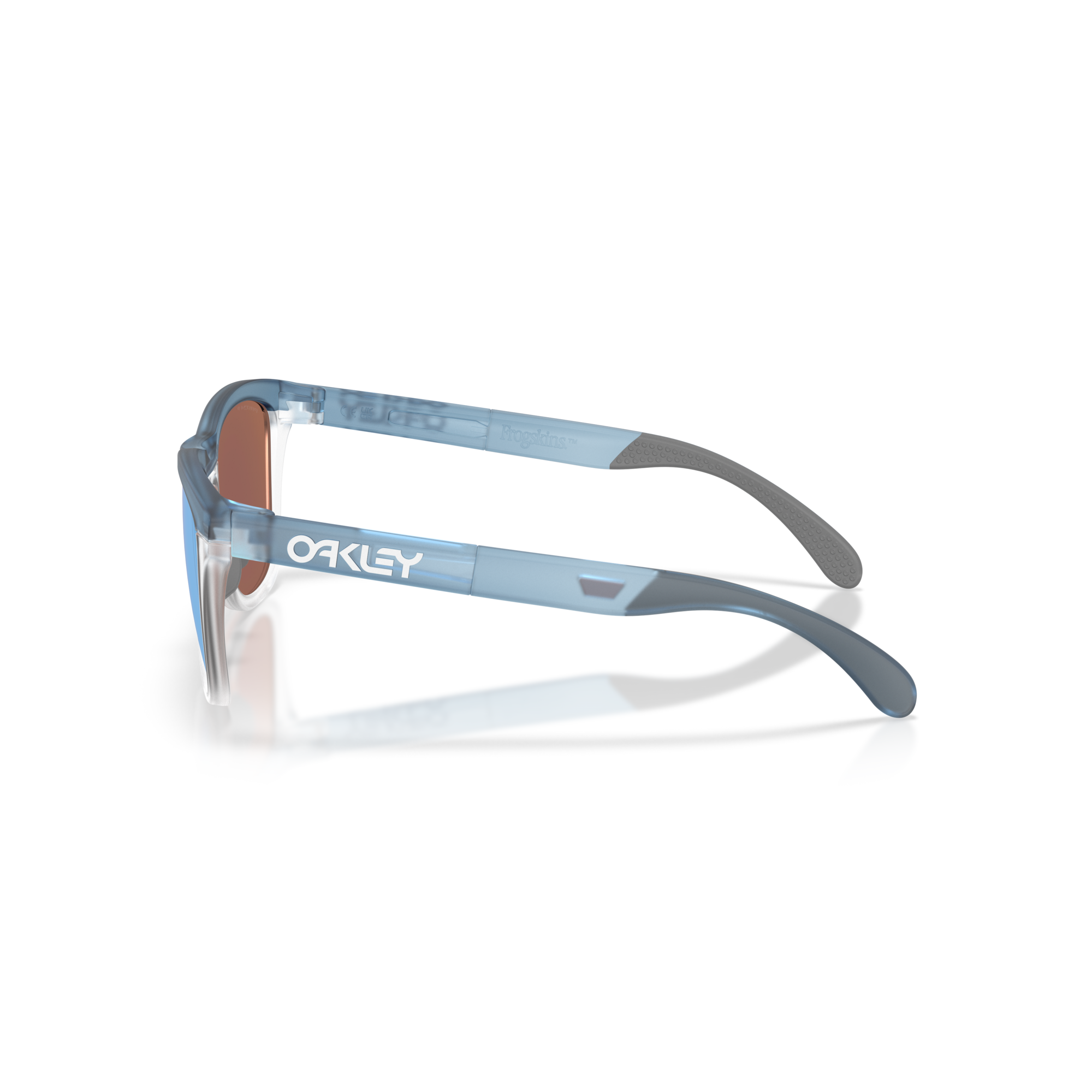Oakley Frogskins Range XL Sunglasses - Translucent Stonewash/Clear + Prizm Deep Water Polarised