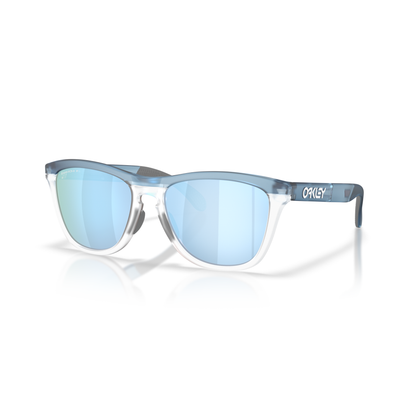 Oakley Frogskins Range XL Sunglasses - Translucent Stonewash/Clear + Prizm Deep Water Polarised