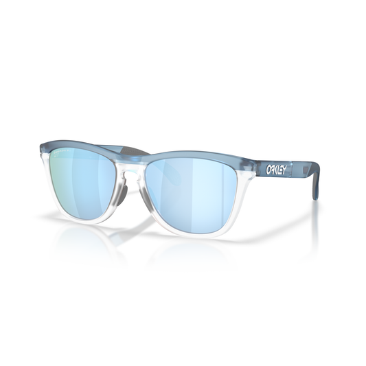 Oakley Frogskins Range XL Sunglasses - Translucent Stonewash/Clear + Prizm Deep Water Polarised