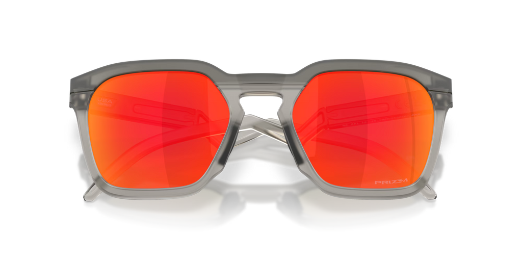 Oakley HSTN SQ sunglasses - Velocity 21 Matte Grey Smoke + Prizm Ruby