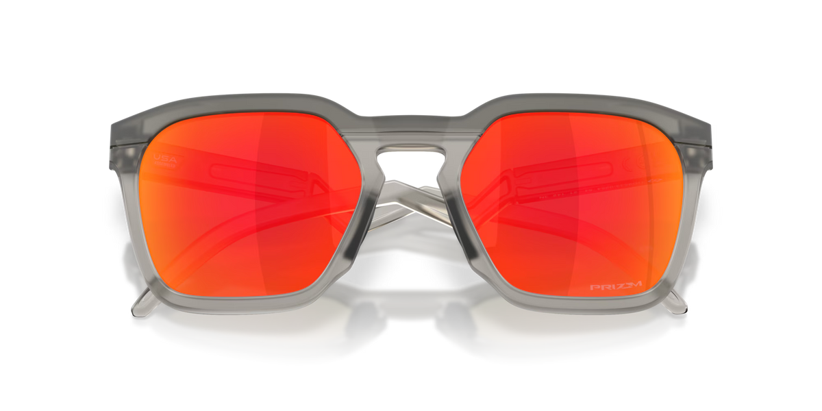 Oakley HSTN SQ sunglasses - Velocity 21 Matte Grey Smoke + Prizm Ruby
