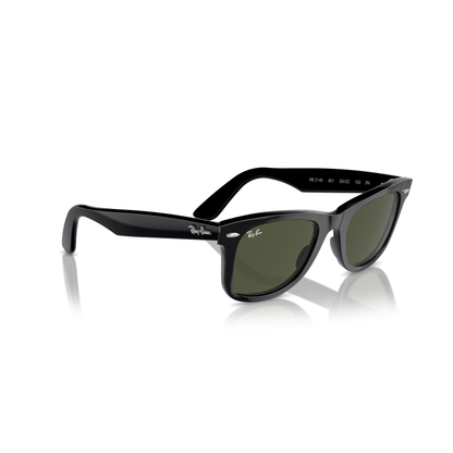 Black sunglasses with green lenses on a white background Polished Black + G-15 Green