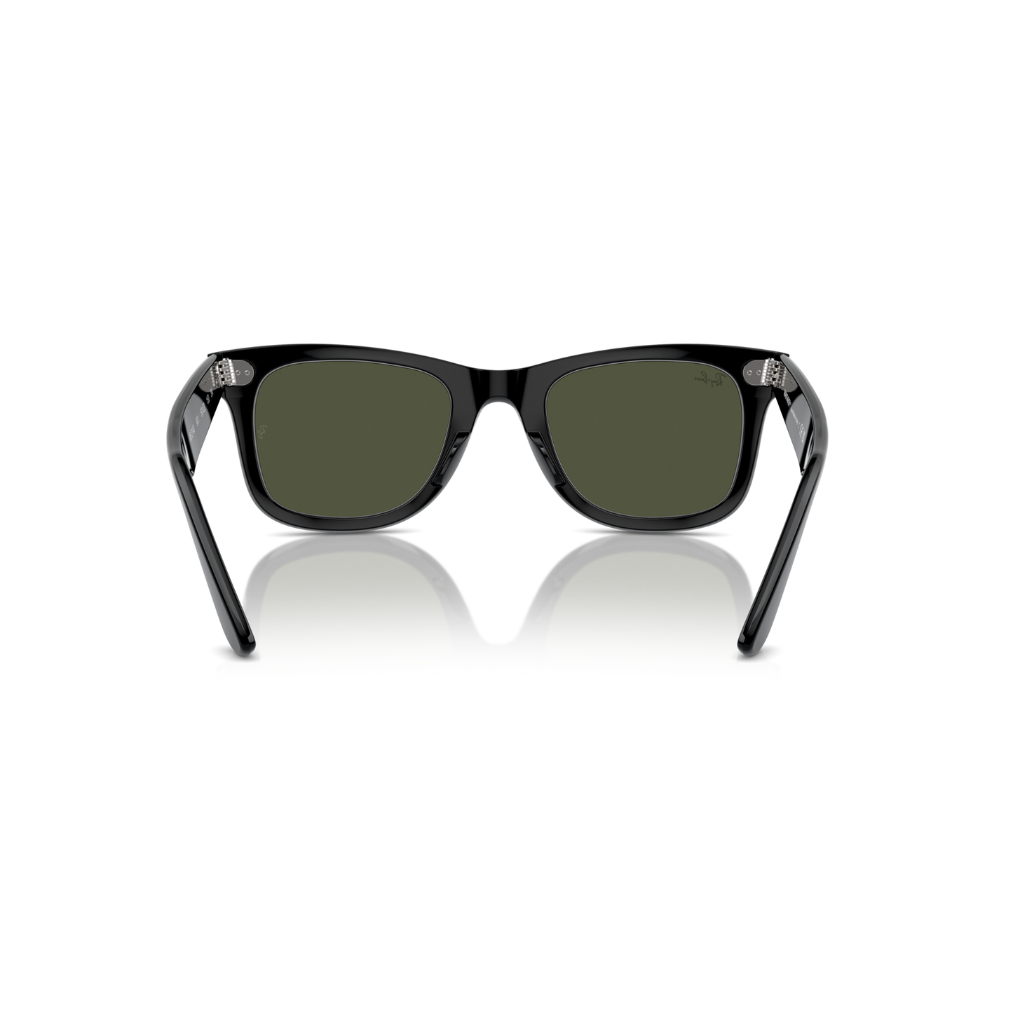 Black sunglasses with green lenses on a white background Polished Black + G-15 Green