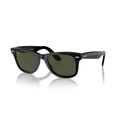 Black sunglasses with a reflective surface on a white background Polished Black + G-15 Green
