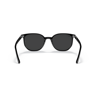Black sunglasses with dark lenses on a white background Polished Black + Black Polarised