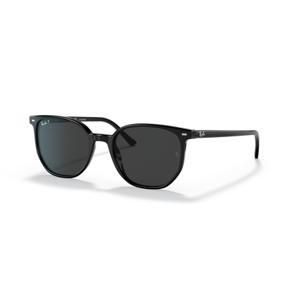 Black sunglasses with a clear background Polished Black + Black Polarised