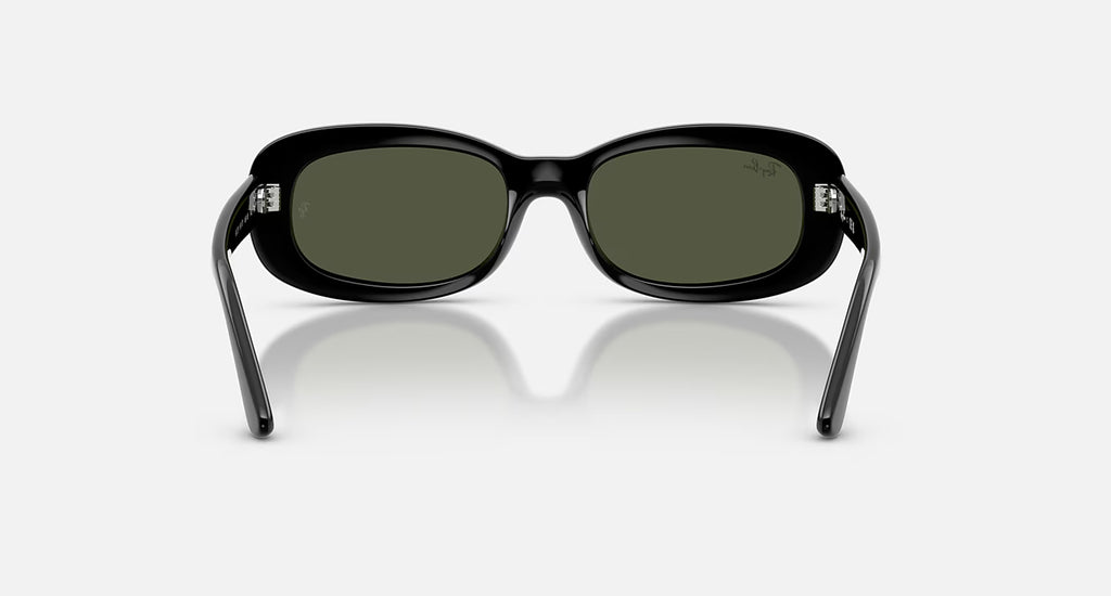 Ray-Ban RB2221 Sunglasses - Velocity 21 Polished Black + Green