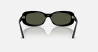Ray-Ban RB2221 Sunglasses - Velocity 21 Polished Black + Green