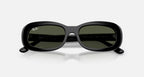 Ray-Ban RB2221 Sunglasses - Velocity 21 Polished Black + Green