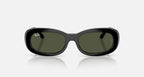 Ray-Ban RB2221 Sunglasses - Velocity 21 Polished Black + Green