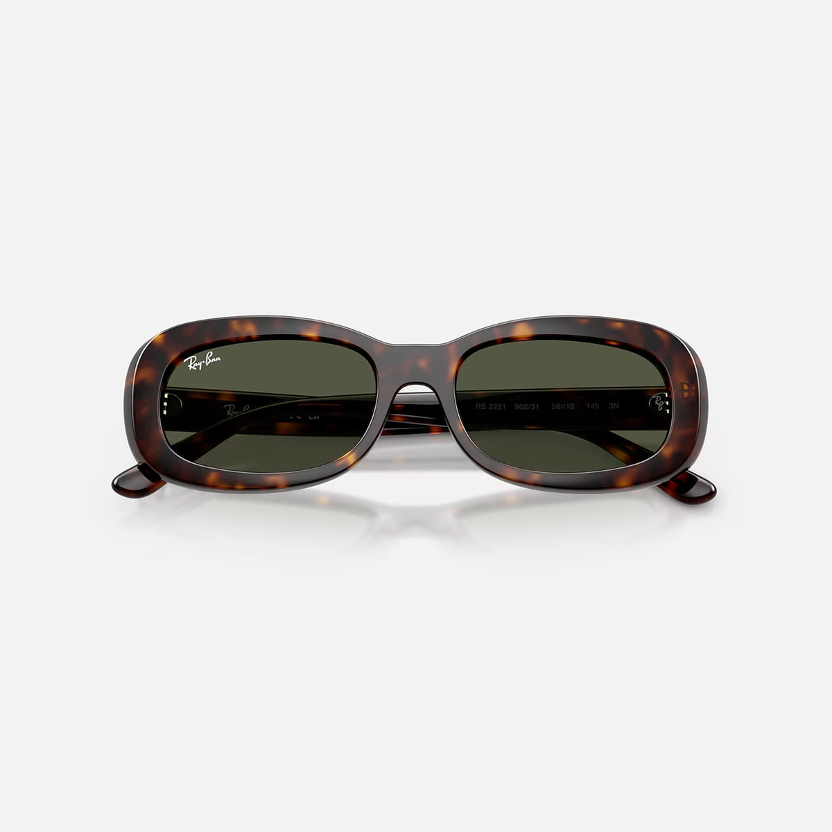 Ray-Ban RB2221 Sunglasses - Velocity 21 Polished Havana + Green