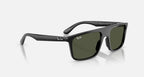 Ray-Ban RB2222 Sunglasses - Velocity 21 Polished Black + Green