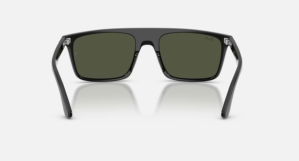 Ray-Ban RB2222 Sunglasses - Velocity 21 Polished Black + Green