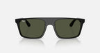 Ray-Ban RB2222 Sunglasses - Velocity 21 Polished Black + Green