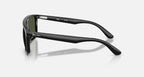 Ray-Ban RB2222 Sunglasses - Velocity 21 Polished Black + Green