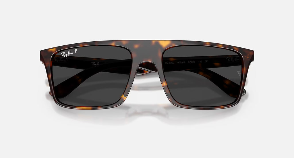 Ray-Ban RB2222 Sunglasses - Velocity 21 Polished Havana + Black Polarised