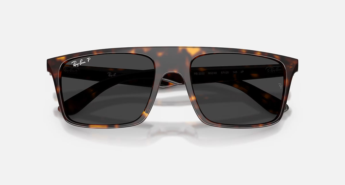 Ray-Ban RB2222 Sunglasses - Velocity 21 Polished Havana + Black Polarised