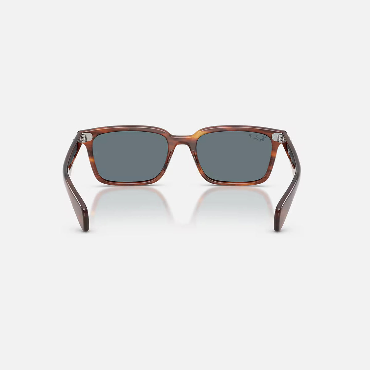 Ray-Ban Brunel Sunglasses - Velocity 21 Polished Striped Havana + Dark Blue