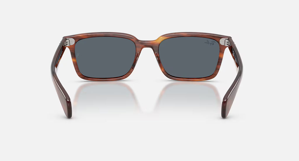 Ray-Ban Brunel Sunglasses - Velocity 21 Polished Striped Havana + Dark Blue
8056262980866