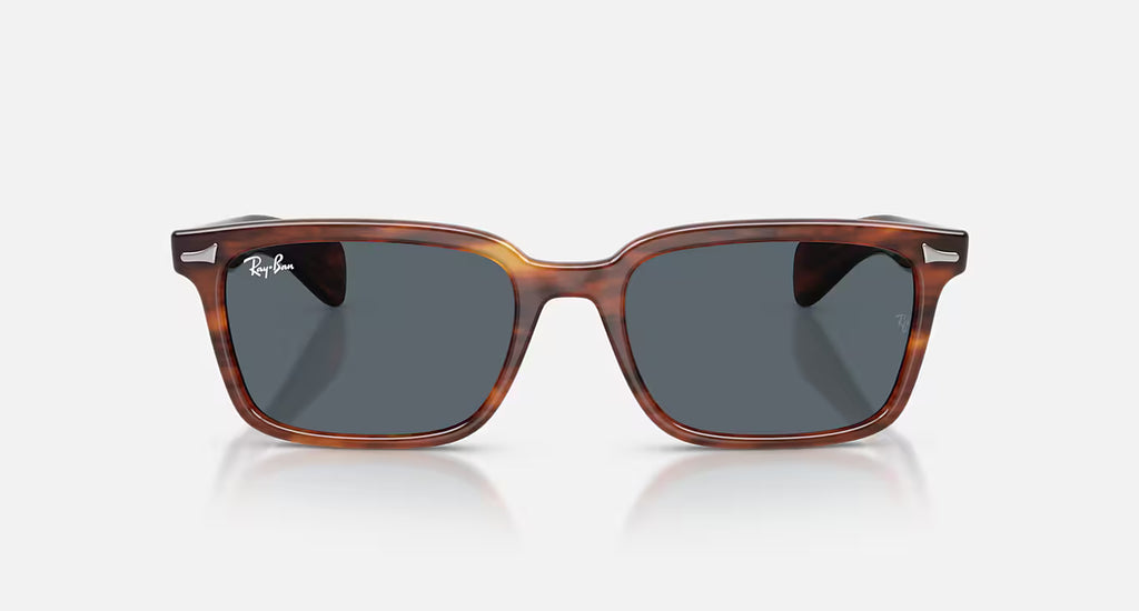 Ray-Ban Brunel Sunglasses - Velocity 21 Polished Striped Havana + Dark Blue
8056262980866