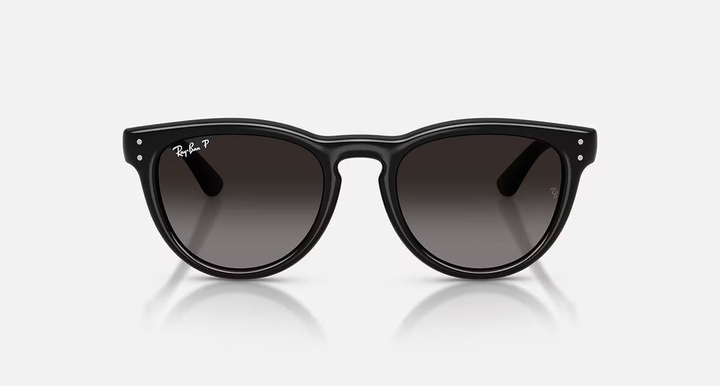 Ray-Ban 2237 Sunglasses - Velocity 21 Polished Black + Polarised Light Grey Gradient Grey