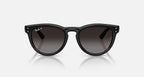 Ray-Ban 2237 Sunglasses - Velocity 21 Polished Black + Polarised Light Grey Gradient Grey