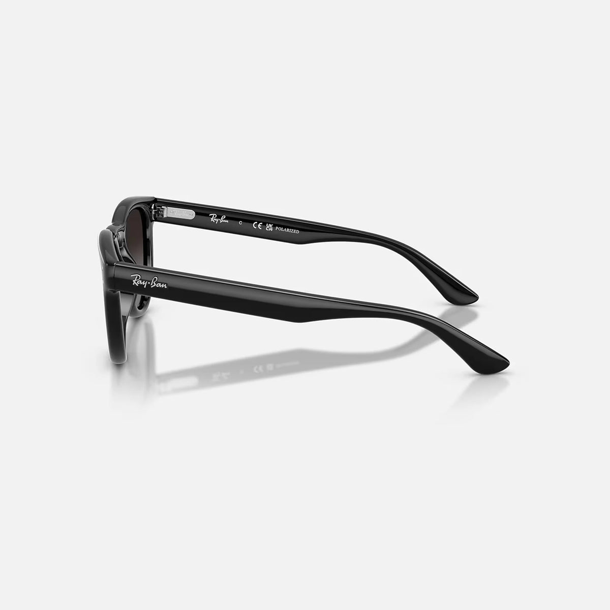 Ray-Ban 2237 Sunglasses - Velocity 21 Polished Black + Polarised Light Grey Gradient Grey