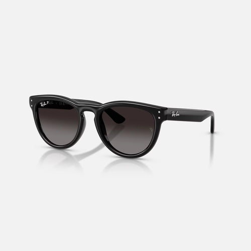 Ray-Ban 2237 Sunglasses - Velocity 21 Polished Black + Polarised Light Grey Gradient Grey
