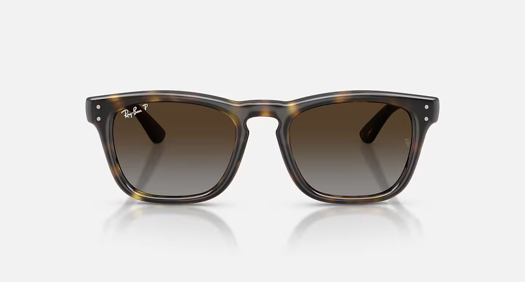 Ray-Ban RB2238 Sunglasses - Velocity 21 P Polished Havana + Polarised Light Grey Gradient Brown