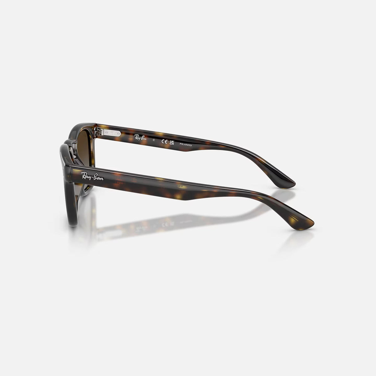 Ray-Ban RB2238 Sunglasses - Velocity 21 P Polished Havana + Polarised Light Grey Gradient Brown