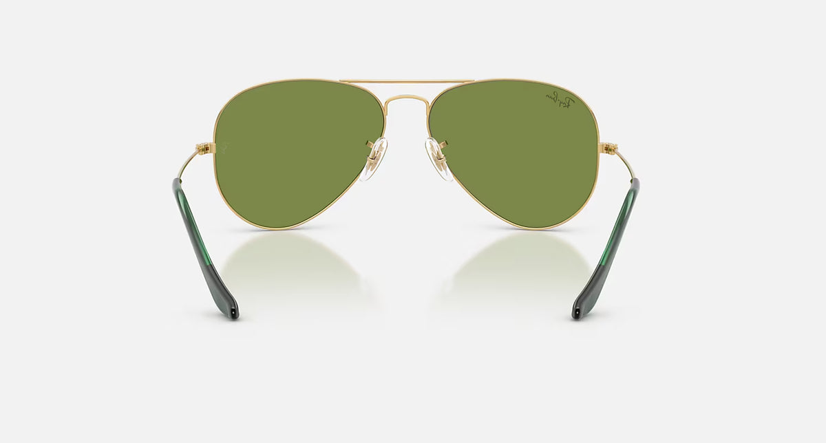 Ray-Ban Aviator Large Metal - Velocity 21 Polished Arista Gold + Green Polarised