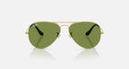Ray-Ban Aviator Large Metal - Velocity 21 Polished Arista Gold + Green Polarised