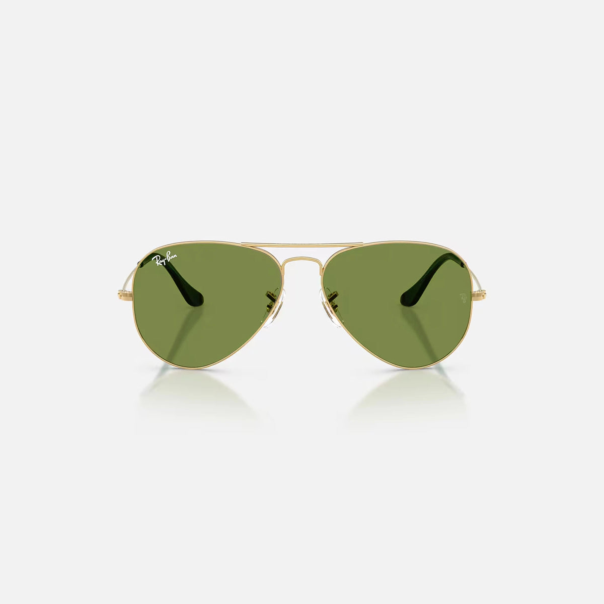 Ray-Ban Aviator Large Metal Sunglasses - Velocity 21 Polished Arista Gold + Green Polarised