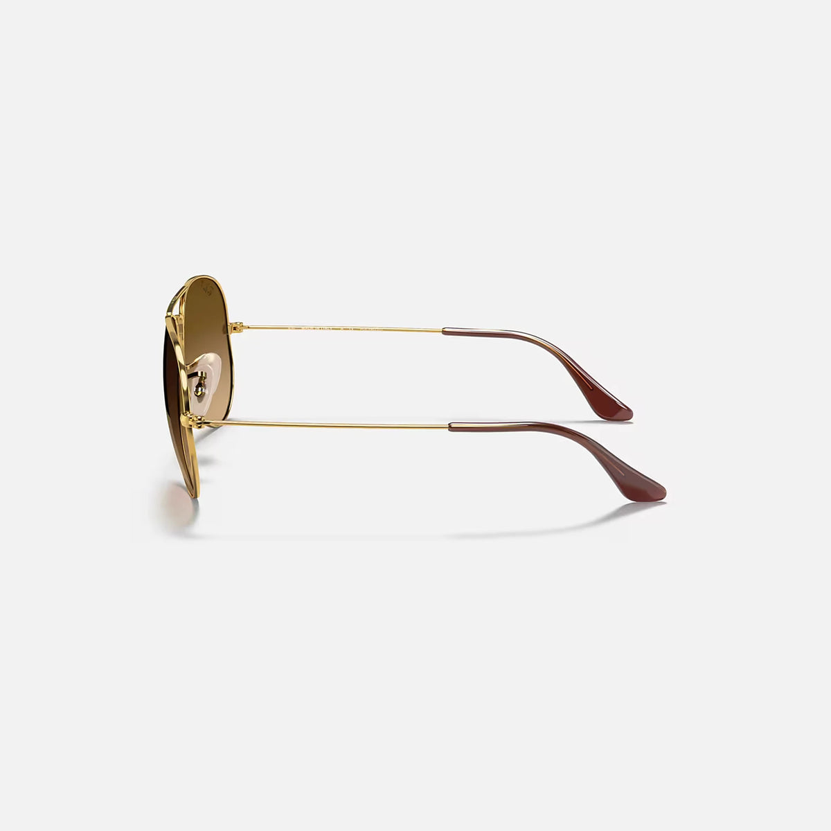 Ray-Ban Aviator Large Metal Gradient Sunglasses - Velocity 21 Polished Arista Gold + Brown Polarised