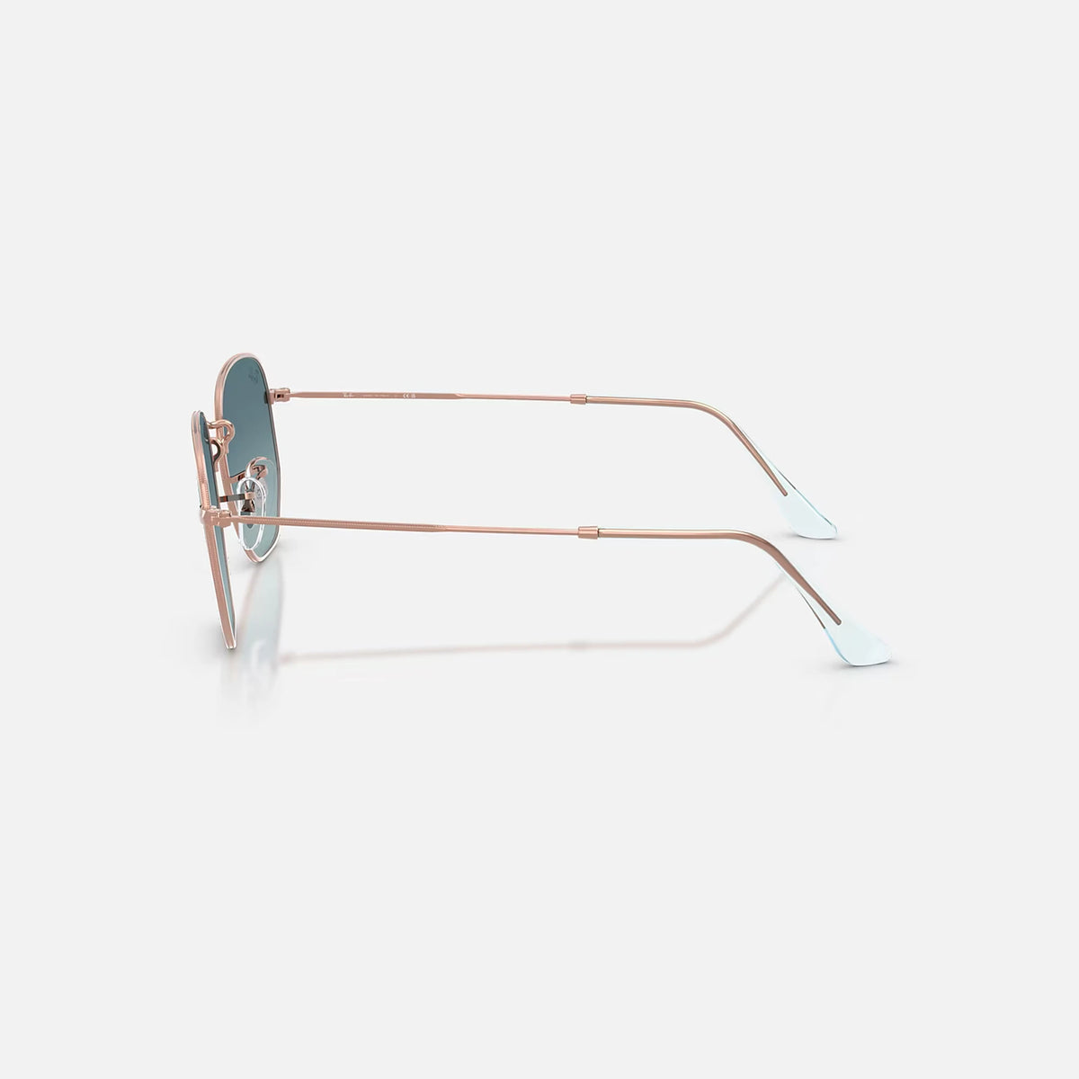 Ray-Ban - Hexagonal Flat Lenses - Velocity 21 Polished Copper + Blue Gradient Grey