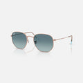 Ray-Ban - Hexagonal Flat Lenses - Velocity 21 Polished Copper + Blue Gradient Grey