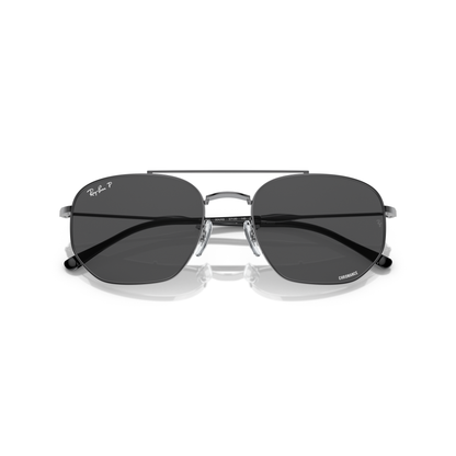 Ray Ban RB3707 Sunglasses - Velocity 21 Gunmetal + Polarised Dark Grey Chromance