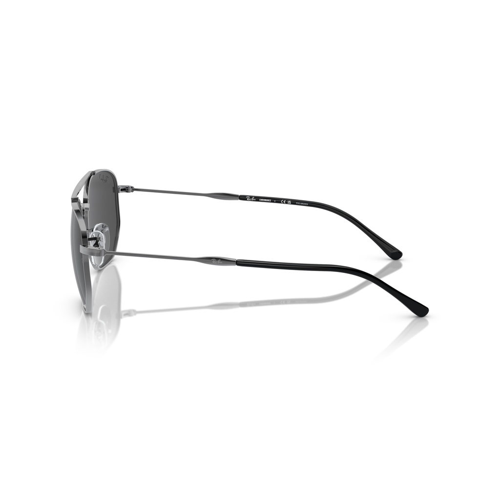 Ray Ban RB3707 Sunglasses - Velocity 21 Gunmetal + Polarised Dark Grey Chromance
