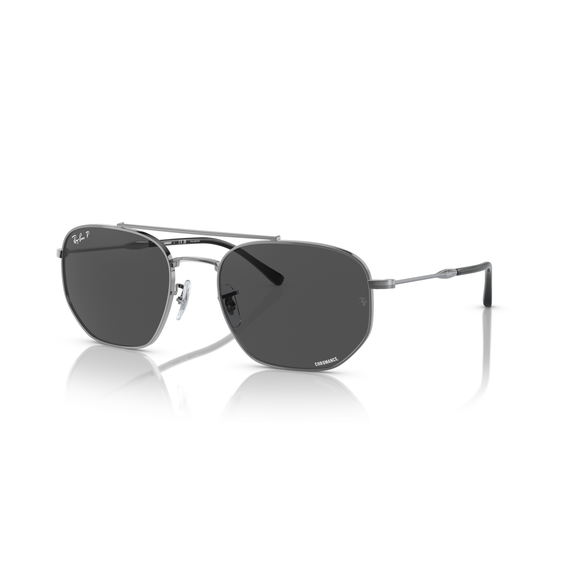 Ray Ban RB3707 Sunglasses - Velocity 21 Gunmetal + Polarised Dark Grey Chromance